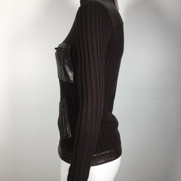 $250 New Michael Simon Brown Jacket Women Small - Picture 4 of 6